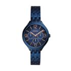 Fossil Suitor Three-hand Blue Stainless Steel Watch  Jewelry - Bq3225