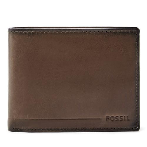 Fossil Allen Rfid International Traveler  Wallet Dark Brown- Sml1548201