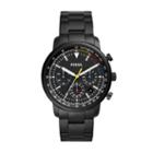Fossil Goodwin Chronograph Black Stainless Steel Watch  Jewelry - Fs5413