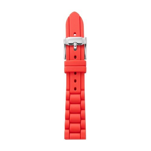 Fossil Silicone 18mm Watch Strap - Coral   - S181053
