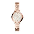 Fossil Jacqueline Mini Rose-tone Stainless Steel Watch   - Es3799