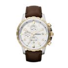 Fossil Dean Chronograph Brown Leather Watch   - Fs4788