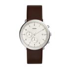 Fossil Chase Timer Chronograph Brown Leather Watch  Jewelry - Fs5488