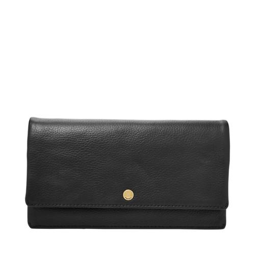 Fossil Aubrey Clutch  Wallet Black- Sl7811001