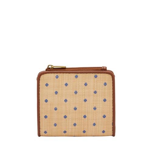 Fossil Jori Rfid Bifold  Wallet Blue Dot- Swl2192482