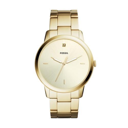 Fossil The Minimalist Three-hand Gold-tone Stainless Steel Watch  Jewelry - Fs5457