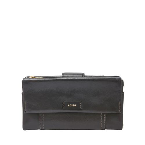 Fossil Ellis Clutch  Wallet Black- Sl7104001
