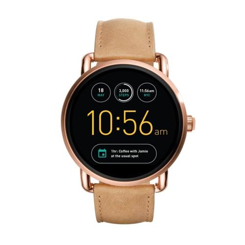 Fossil Gen 2 Smartwatch - Q Wander Light Brown Leather  Jewelry - Ftw2102