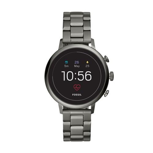 Fossil Gen 4 Smartwatch - Q Venture Hr Smoke Stainless Steel   - Ftw6019