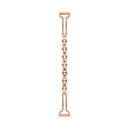 Fossil 18mm Rose Gold-tone Stainless Steel Bangle Bracelet   - S181427