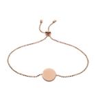 Fossil Disc Rose Gold-tone Stainless Steel Bracelet  Jewelry - Jof00461791