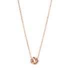 Fossil Flex Knot Rose Gold-tone Steel Necklace  Jewelry Rose Gold- Jof00134791