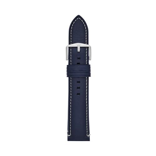 Fossil 22mm Blue Leather Watch Strap   - S221255