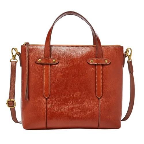 Fossil Felicity Satchel  Handbag Medium Brown- Shb1980210