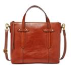Fossil Felicity Satchel  Handbag Medium Brown- Shb1980210