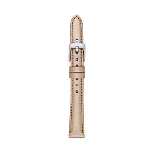 Fossil 14mm Rose Gold Metallic Leather Strap   - S141177