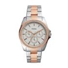 Fossil Janice Multifunction Two-tone Stainless Steel Watch  Jewelry - Bq3420