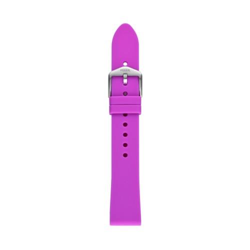 Fossil 18mm Violet Silicone Strap   - S181412