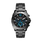 Fossil Privateer Sport Chronograph Smoke Stainless Steel Watch  Jewelry - Bq2167ie