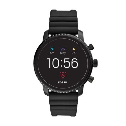 Fossil Gen 4 Smartwatch - Q Explorist Hr Black Silicone   - Ftw4018