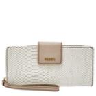 Fossil Madison Zip Clutch  Wallet Off White- Swl3083163
