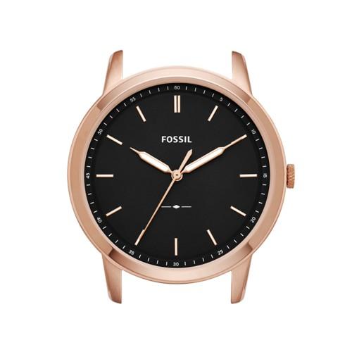 Fossil The Minimalist Slim Three-hand Black Watch Case  Jewelry - C221041