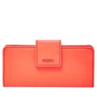 Fossil Madison Slim Clutch  Wallet Neon Red- Swl3077634