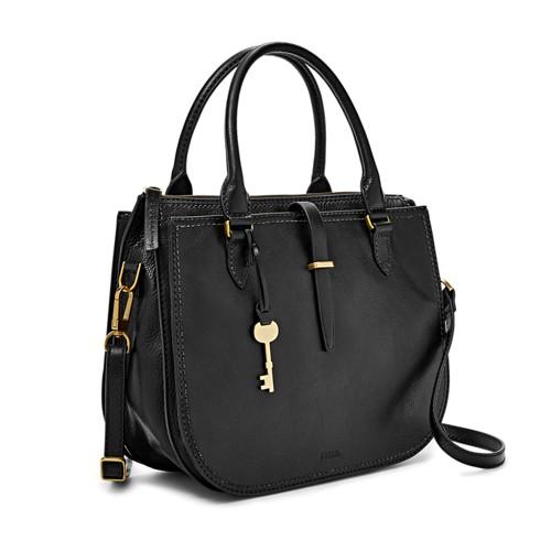 Fossil Ryder Satchel  Handbag Black- Zb7412001