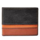 Fossil Easton Rfid International Traveler  Wallet Black Multi- Sml1435016
