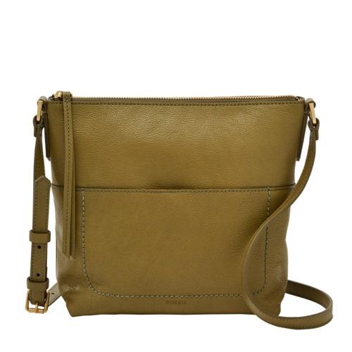 Fossil Amelia Crossbody  Handbags Olive- Shb2085345