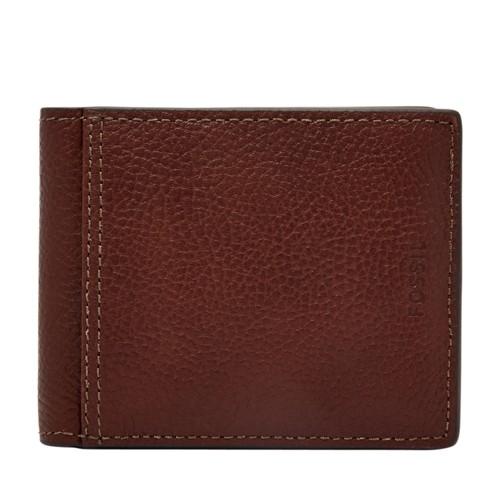 Fossil Tyler Rfid Traveler  Wallet Brown- Sml1501200