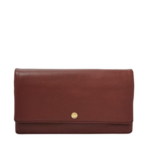 Fossil Aubrey Clutch  Wallet Henna- Sl7811227