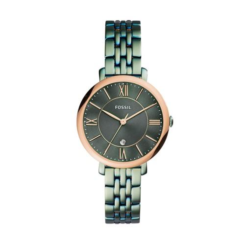 Fossil Jacqueline Three-hand Date Alpine Green Stainless Steel Watch  Jewelry - Es4323
