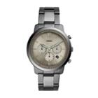 Fossil Neutra Chronograph Smoke Stainless Steel Watch  Jewelry - Fs5492