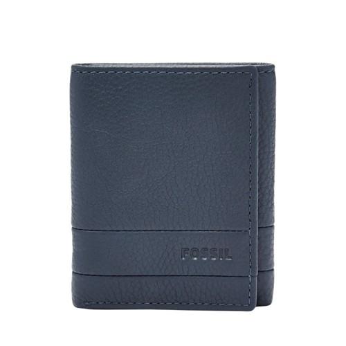 Fossil Lufkin Trifold  Wallet Deep Indigo- Sml1395405