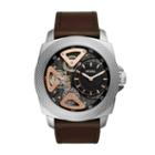 Fossil Privateer Sport Mechanical Brown Leather Watch  Jewelry - Bq2206