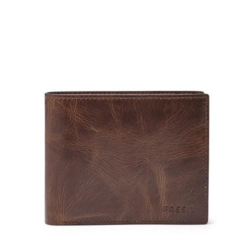 Fossil Derrick Rfid-blocking Large Coin Pocket Bifold Ml3687201 Wallet