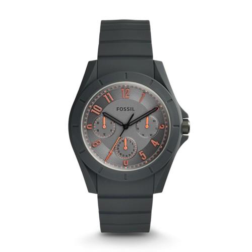 Fossil Poptastic Sport Multifunction Gray Silicone Strap Fs5221 Grey