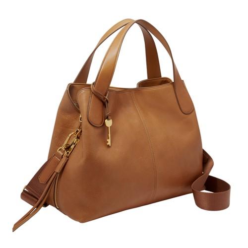 Fossil Maya Satchel  Handbags Tan- Zb7566231