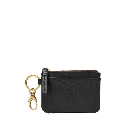 Fossil Aubrey Zip Coin  Wallet Black- Sl7813001