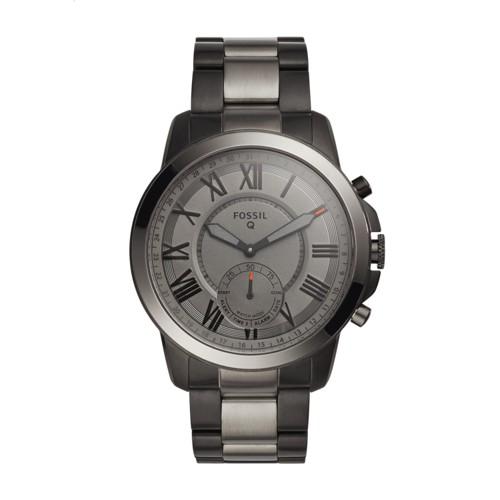 Fossil Hybrid Smartwatch - Q Grant Smoke-tone Stainless Steel  Jewelry - Ftw1139