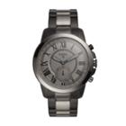 Fossil Hybrid Smartwatch - Q Grant Smoke-tone Stainless Steel  Jewelry - Ftw1139