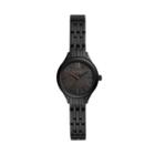 Fossil Suitor Mini Three-hand Black Stainless Steel Watch  Jewelry - Bq3439