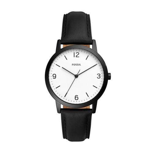 Fossil Blake Three-hand Black Leather Watch  Jewelry - Fs5431