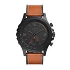 Fossil Hybrid Smartwatch - Q Nate Dark Brown Leather  Jewelry - Ftw1114