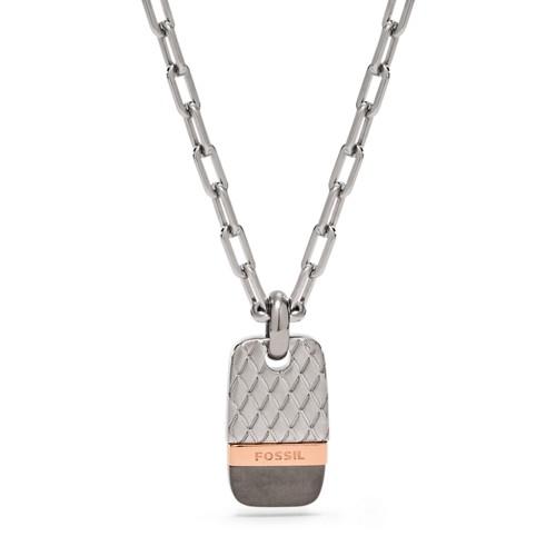 Fossil Tri-tone Necklace Jf02084998