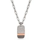 Fossil Tri-tone Necklace Jf02084998