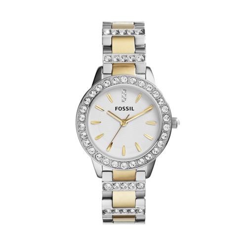 Fossil Analog White Dial Watch   - Es2409