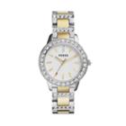 Fossil Analog White Dial Watch   - Es2409