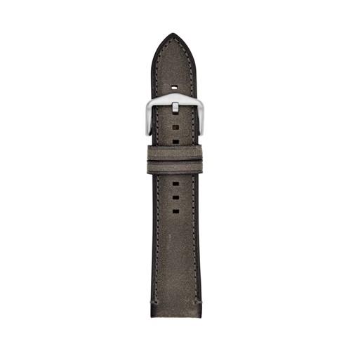 Fossil 22mm Gray Leather Strap   - S221424